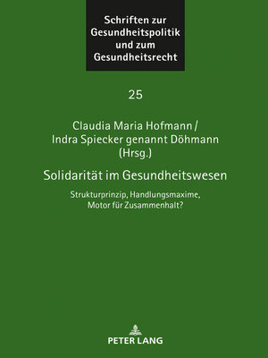 cover image of Solidaritaet im Gesundheitswesen